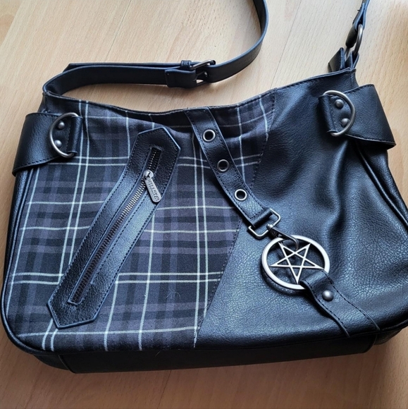 Killstar tartan gray bag - Picture 2 of 6